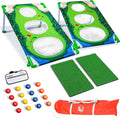 BattleChip Backyard Golf Cornhole Game - Portable 9-Hole Fun
