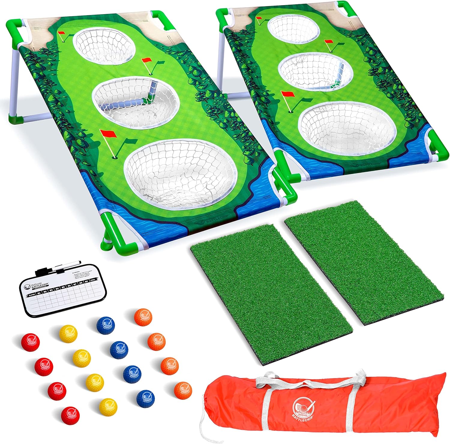 GoSports BattleChip Backyard Golf Cornhole Game for Everyone