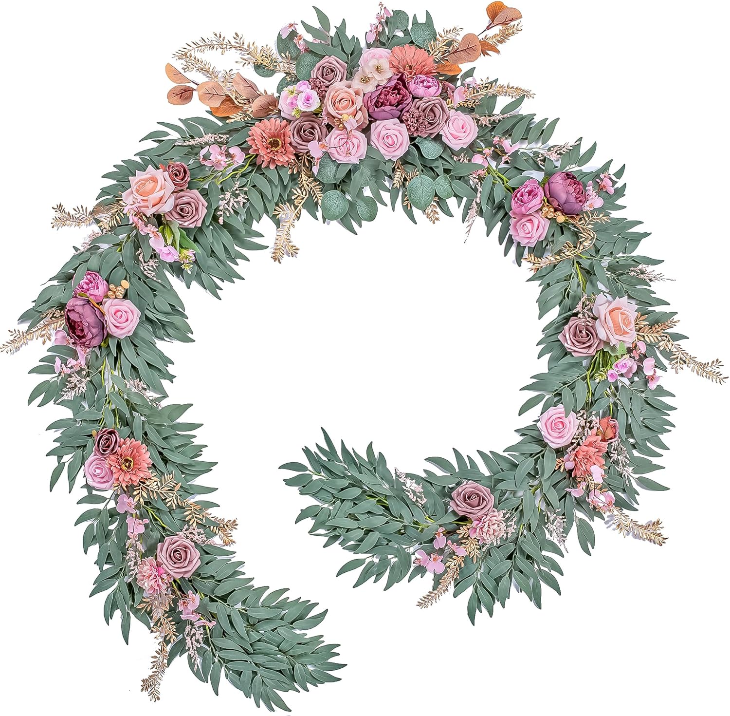 9FT Wedding Arch Flower Garland for Stunning Ceremony Decor
