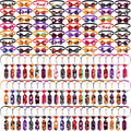 Halloween Pet Bow Ties and Neckties Set - 120 Pieces Adjustable