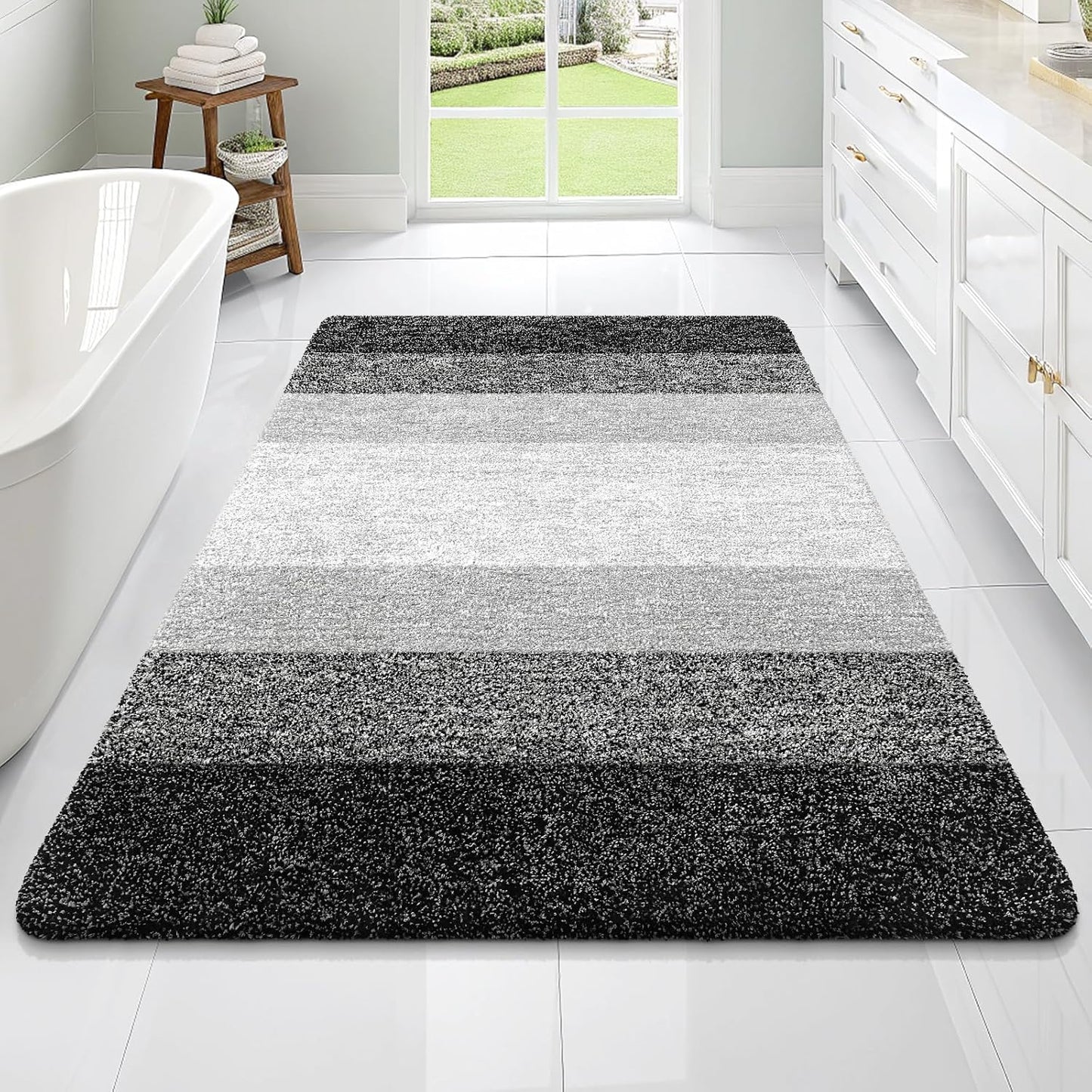 OLANLY Extra Soft Microfiber Bath Rugs Mat 70x46 for Comfort