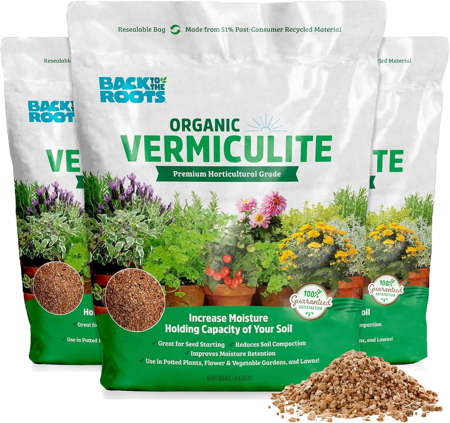 100% Organic Vermiculite for Healthy Plants and Gardens