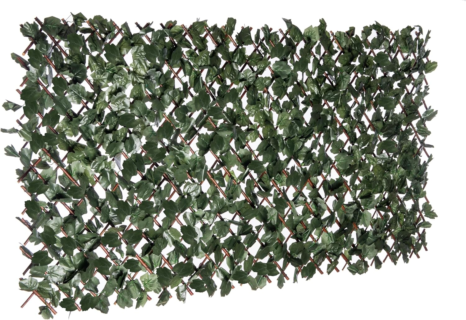 Naturae Decor Expandable Willow Trellis for Outdoor Privacy