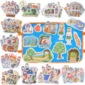 CHEFAN 12 Pack Felt Board Bible Stories for Preschool Fun