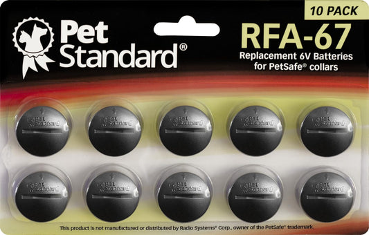 10 Pack PET Standard RFA-67 6V Lithium Batteries - Long-lasting Power for PetSafe Pet Products