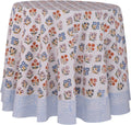 Flora Bloom 100% Cotton Round Tablecloth 90in - Handblock Floral