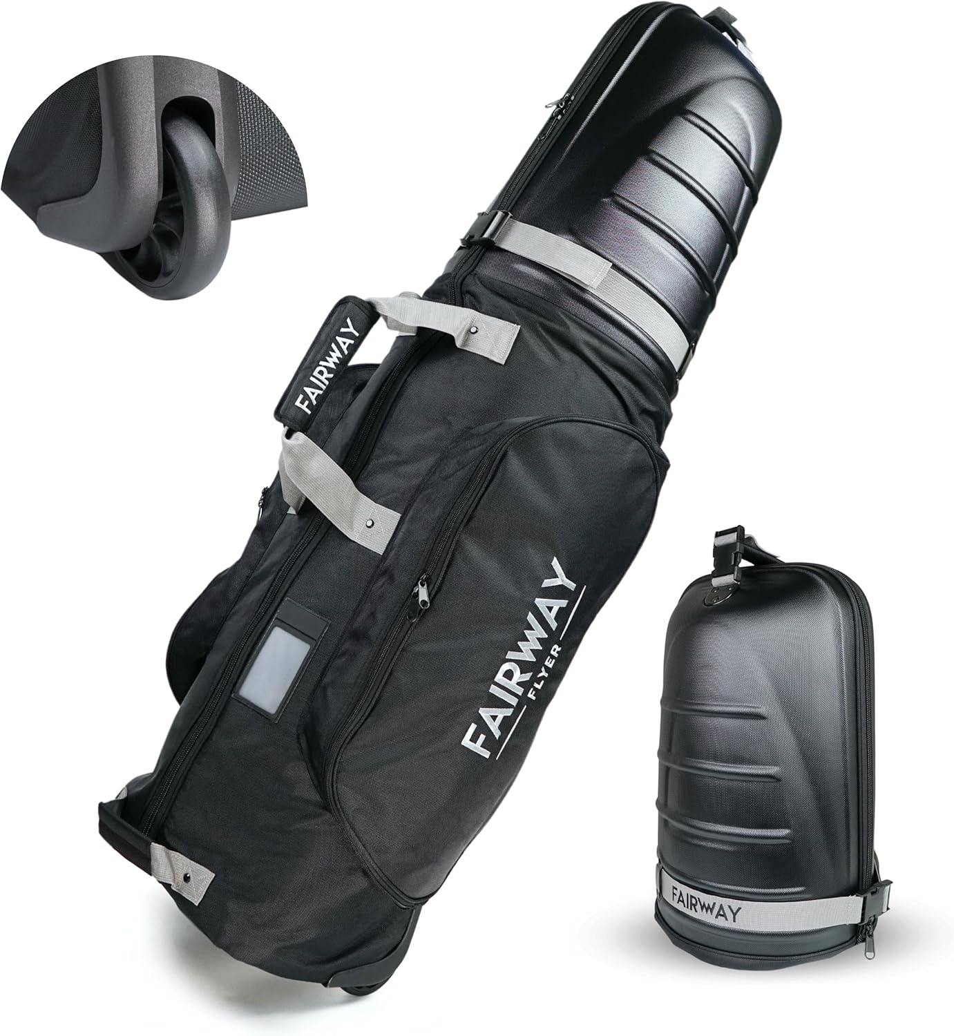Foldable Golf Travel Bag: Easy Maneuver, Dual Zippers