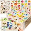 QUOKKA Wooden Puzzles for Toddlers 1-3 - Montessori Starter Set