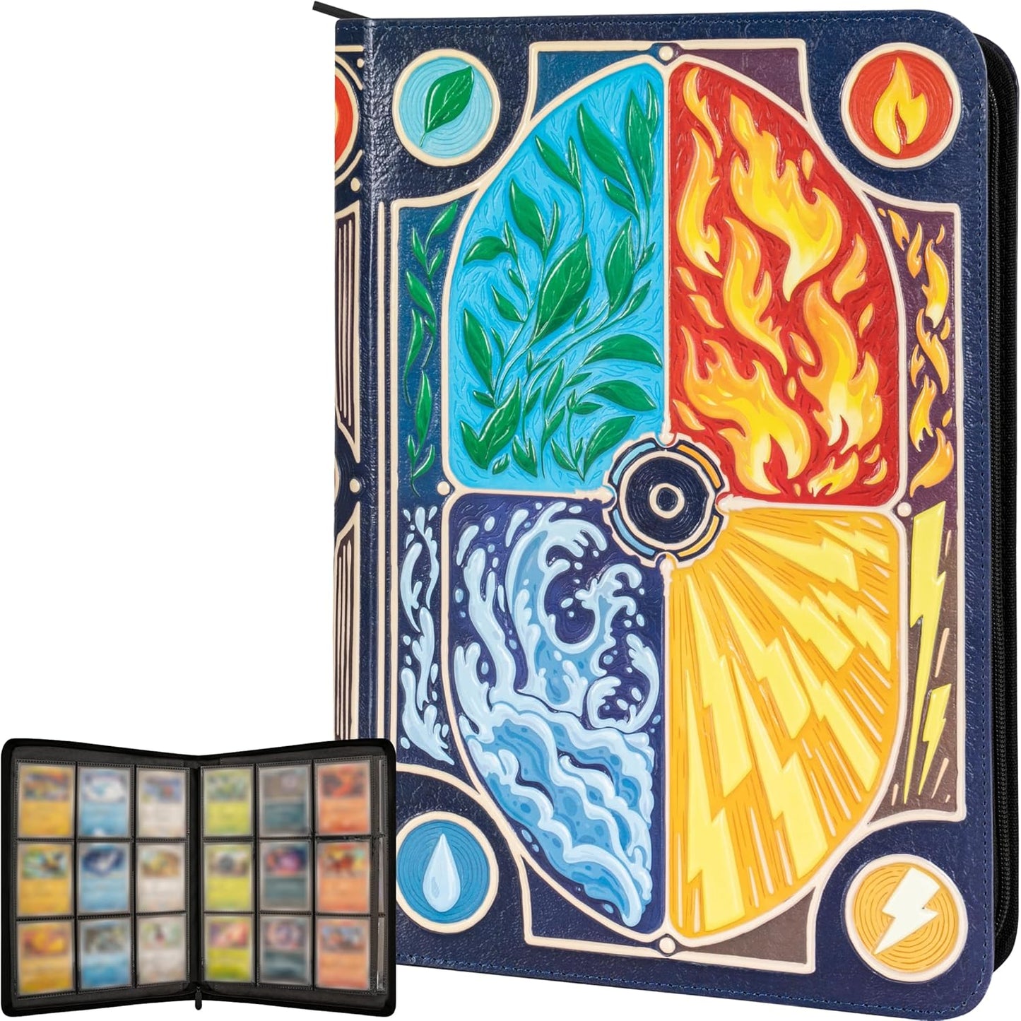 3D Card Binder for Pokemon - Stunning PU Leather Design