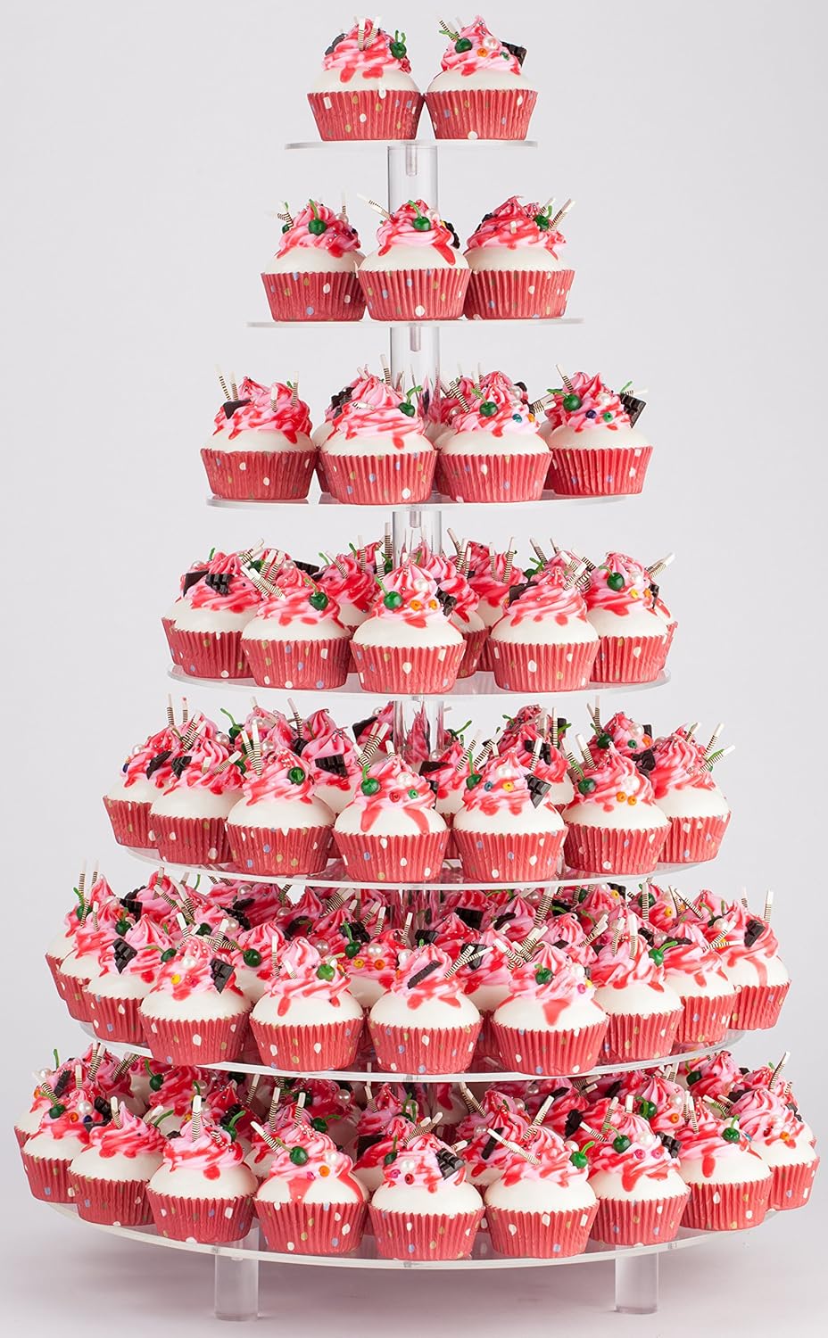 Large 7 Tier Cupcake Stand for Weddings and Parties Display