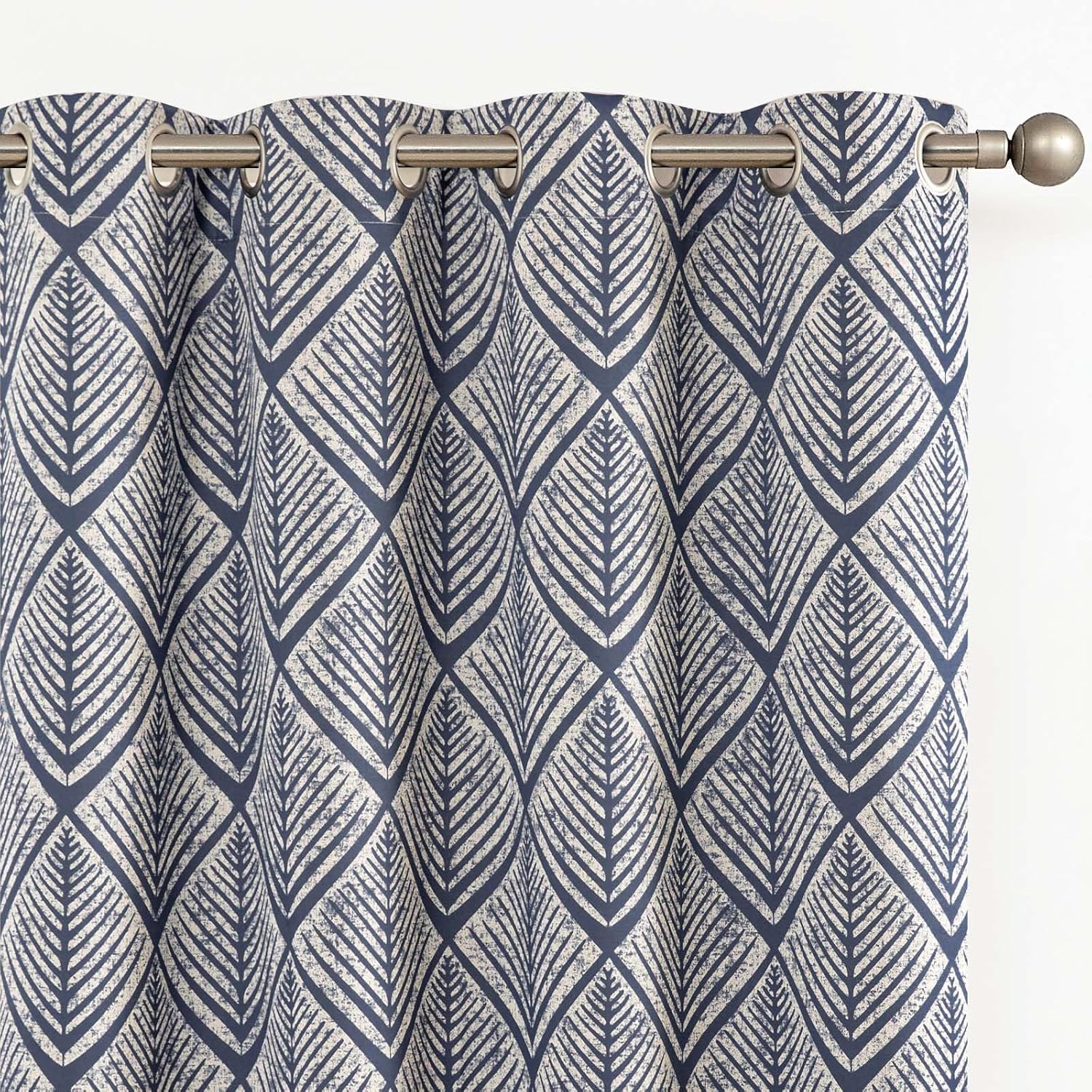 80% Blackout Curtains for Bedroom with Geometric Patterns