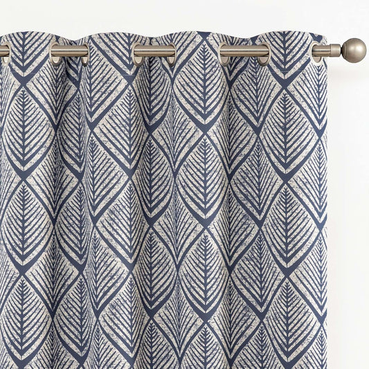 jinchan 80% Blackout Curtains for Living Room, Blue Drapes