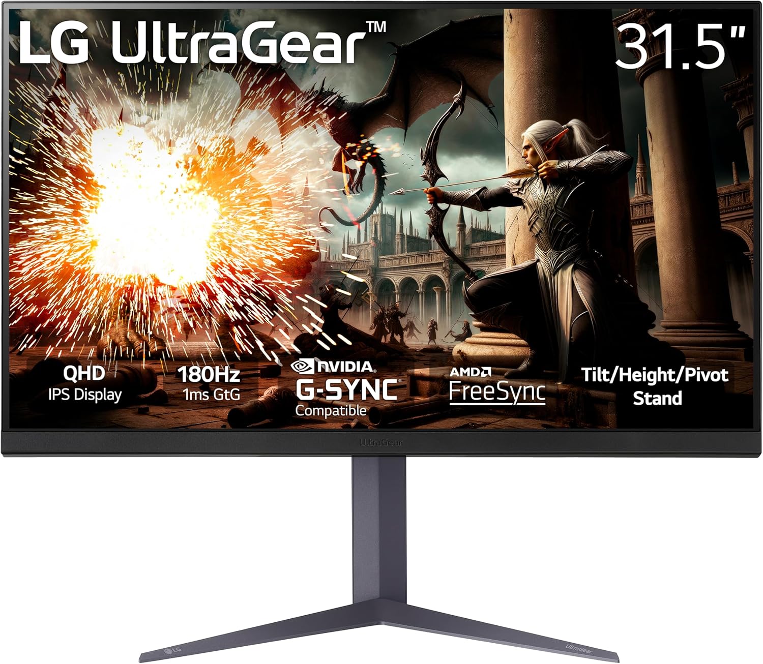 Immerse in Gaming Thrills: LG 32 QHD Monitor