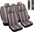Baja Saddle Blanket Car Seat Covers Full Set - Washable Breathable Fit
