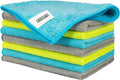 8-Pack 12x16 Microfiber Cleaning Cloths - Ultra Absorbent & Lint-Free