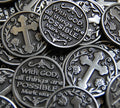 With God All Things Are Possible Pocket Token Coins Set of 25