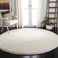 SAFAVIEH Milan Shag Collection Area Rug - 10ft Round Ivory