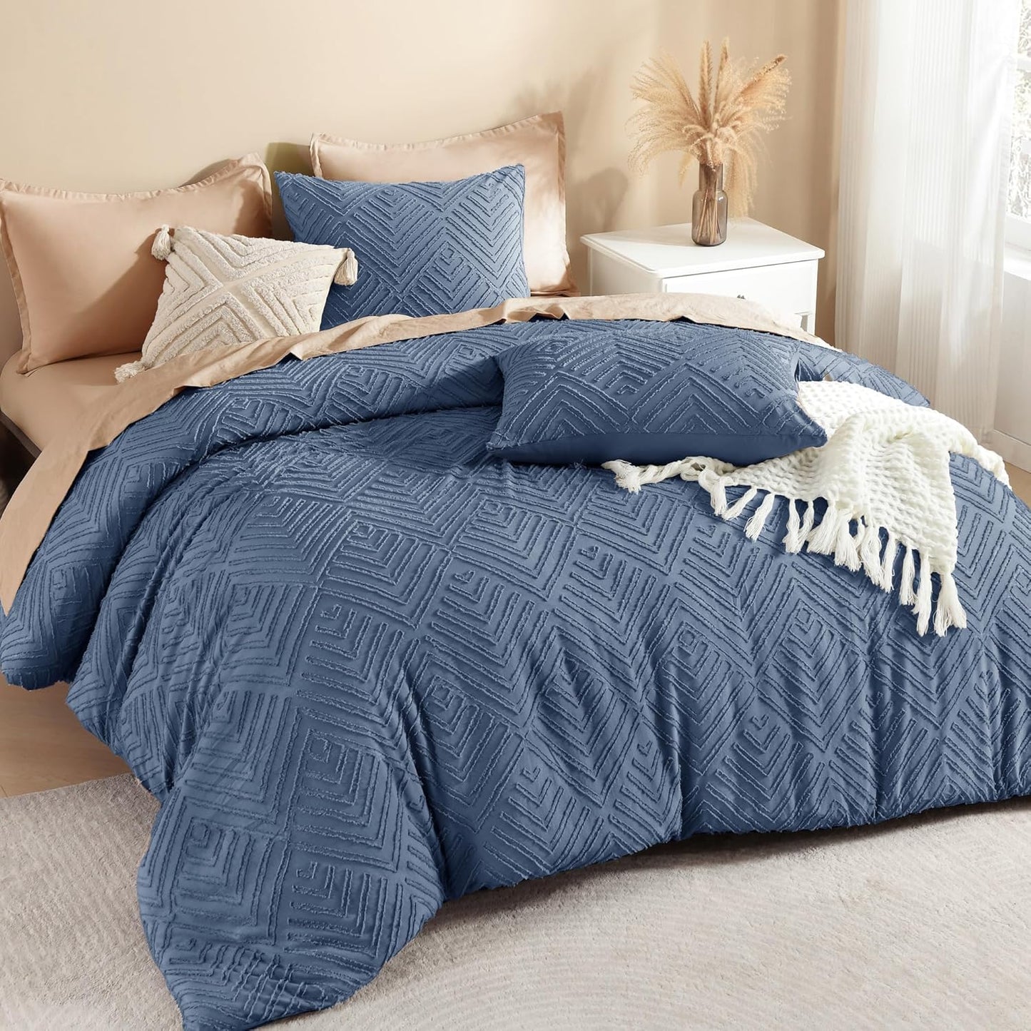 Litanika Super King Plus Comforter Set in Ocean Blue for All Seasons