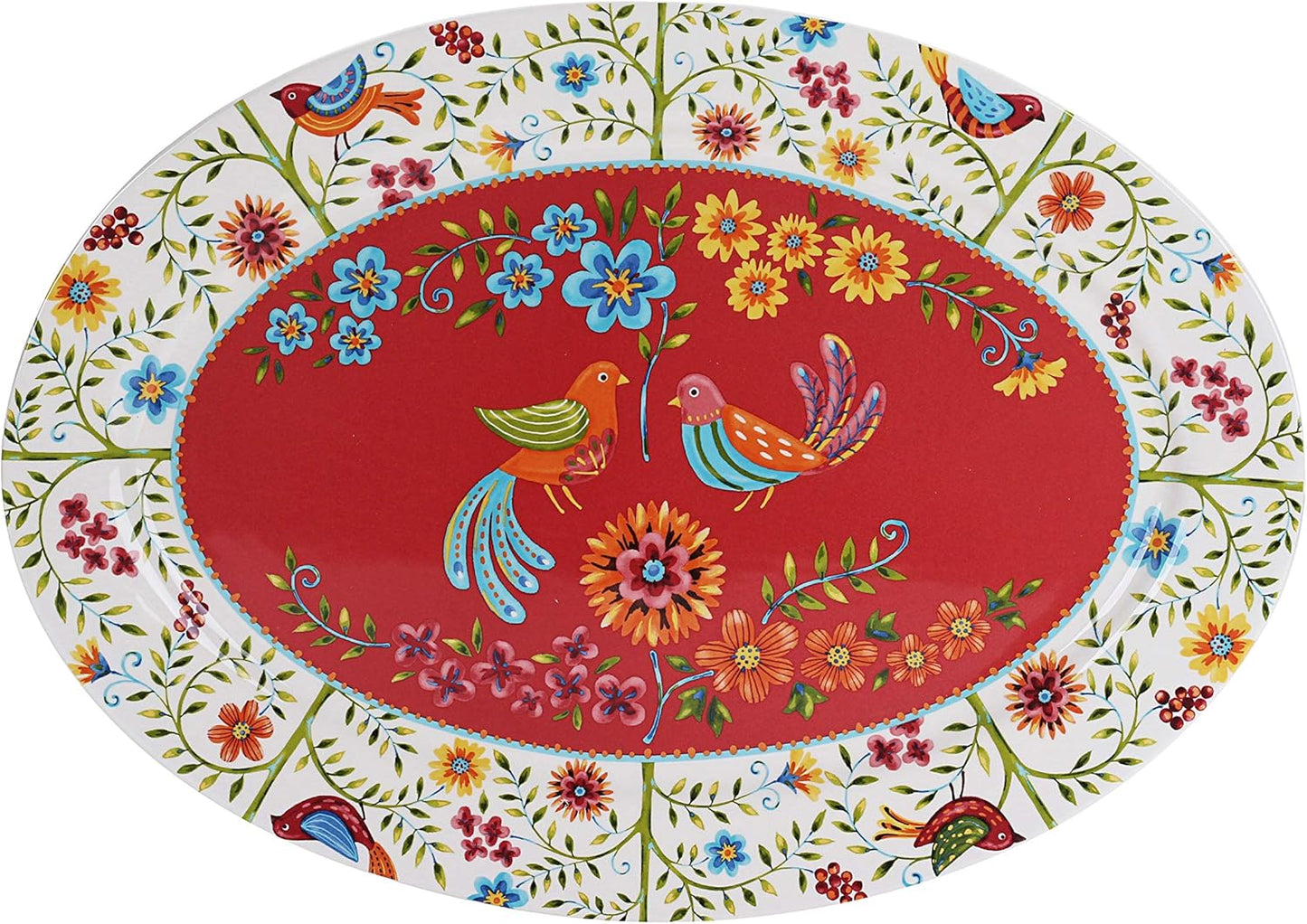 Bico Red Spring Bird Ceramic 16 Inch Oval Platter Review