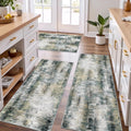 Non Slip Kitchen Rugs Set of 3 - Abstract Runner Mats for Home