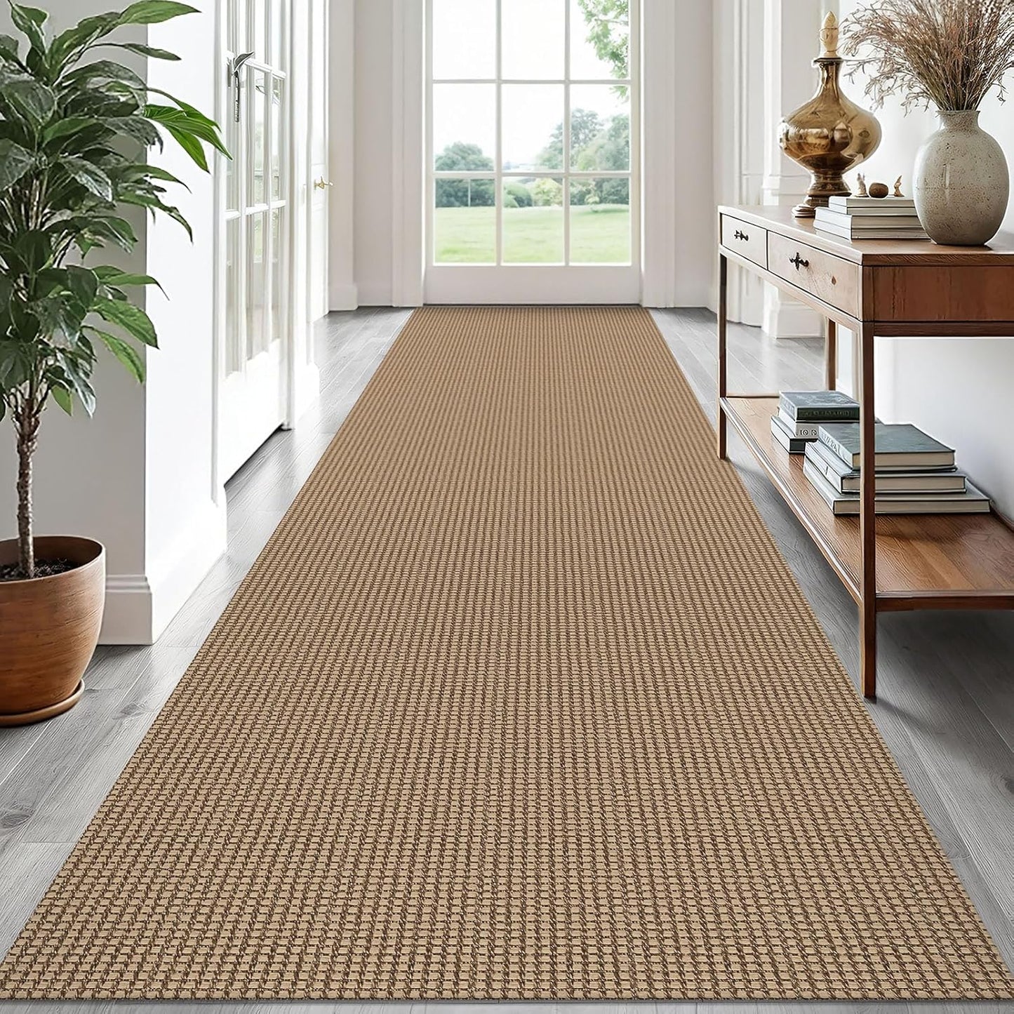 EARTHALL 3x14 Ft Washable Runner Rug for Hallways and Stairs