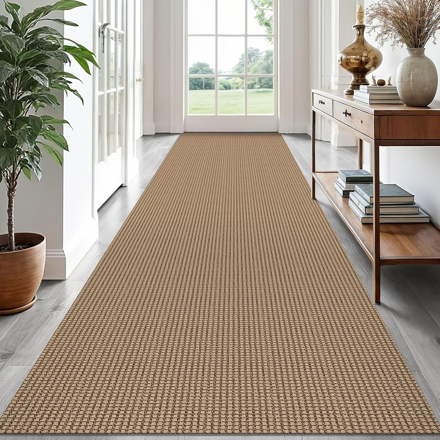 EARTHALL 3x14 Ft Washable Runner Rug for Hallways and Stairs
