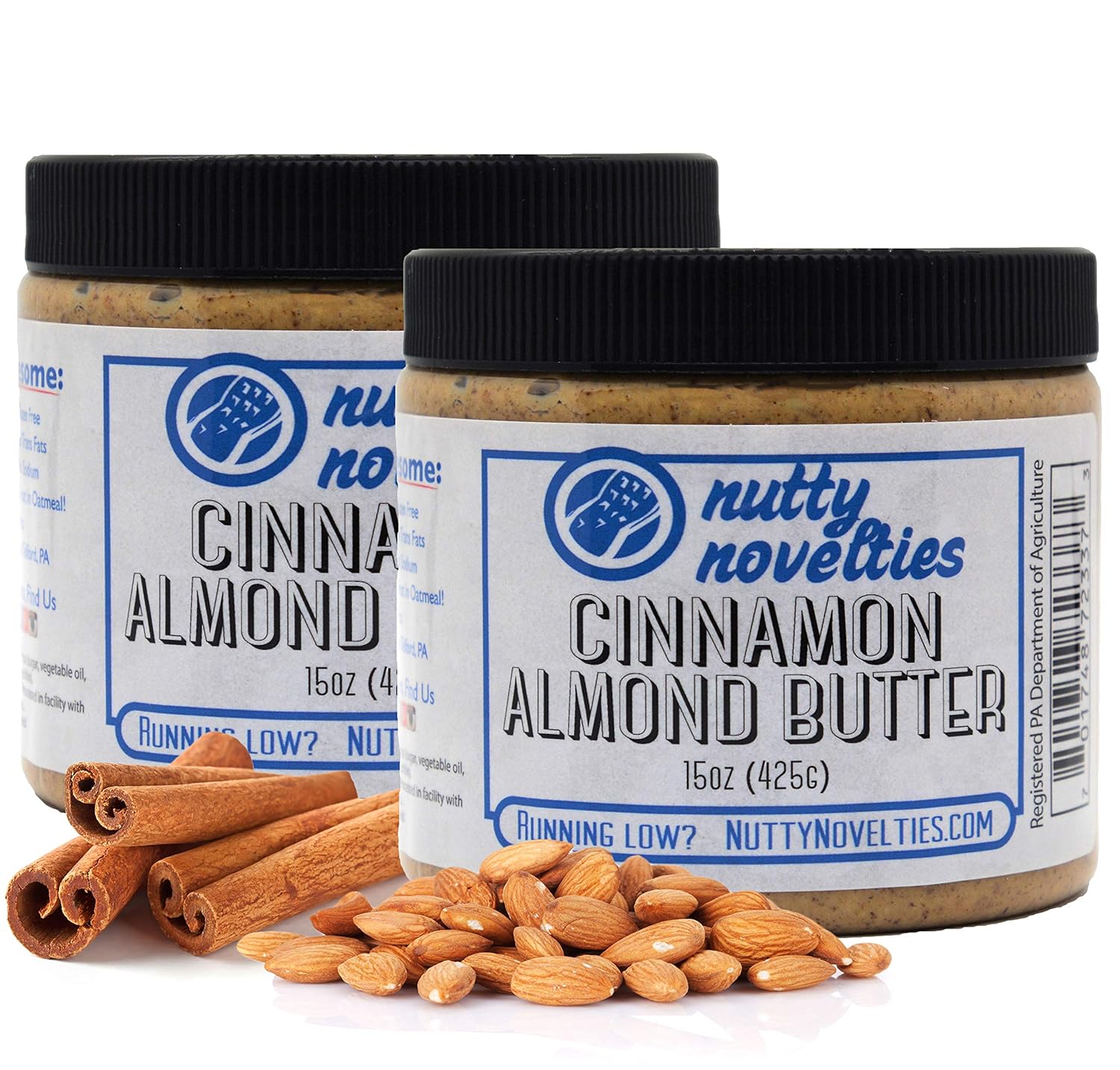 Nutty Novelties Cinnamon Almond Butter - Sweet & Spicy Spread