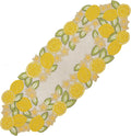 Beaded Table Runner 13x36 in Lemon Green - Handmade Beaded Centerpiece