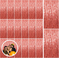 Rose Gold Fringe Curtain Backdrop 20 Pack - Party Tinsel Streamers