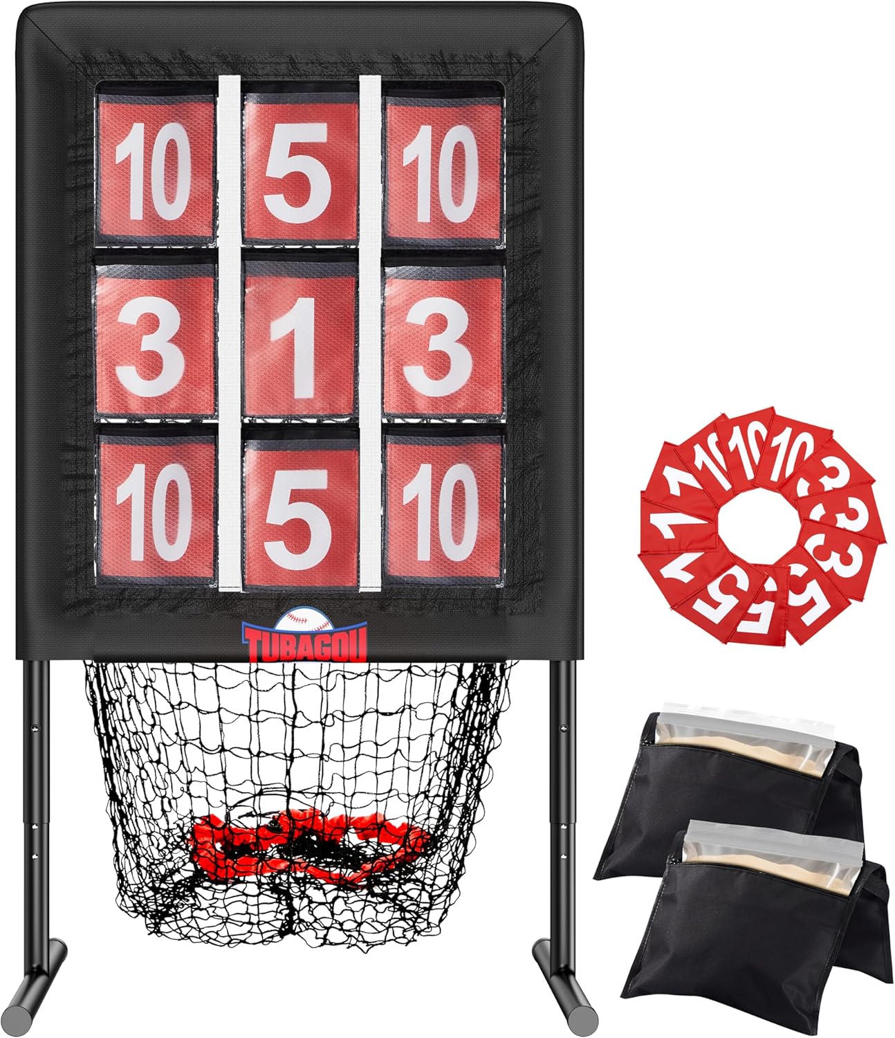 9 Hole Pitching Net with Strike Zone for Baseball Training