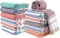 LANE LINEN Oversized Beach Towels 12 Pack 39in x 71in - Sand Free