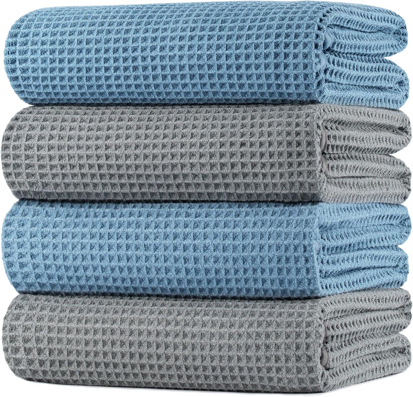 POLYTE Microfiber Oversize Quick Dry Bath Towel, 60 x 30 in