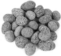 Skyflame Black Tumbled Lava Rock Pebbles 10 lb - Fire Pit & Garden