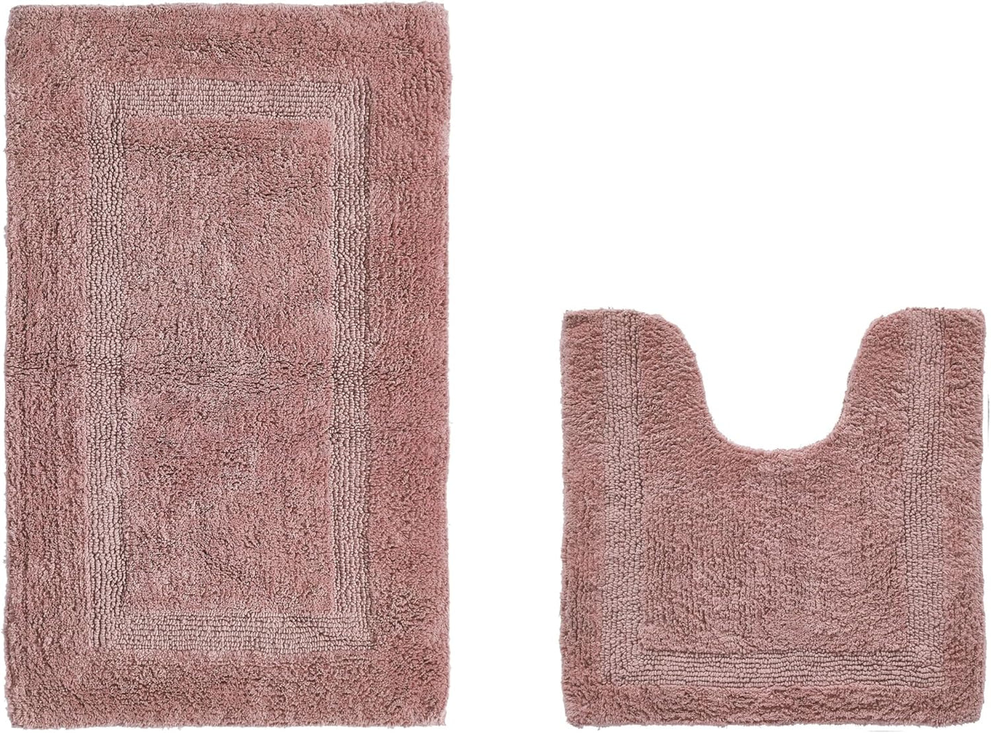 Better Trends Bath Rugs U-Shaped Contour Toilet Rugs Set