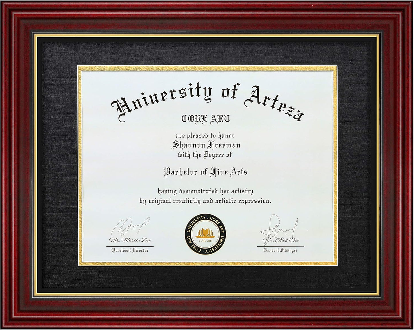 CORE ART 11x14 Diploma Frame for Certificates and Documents
