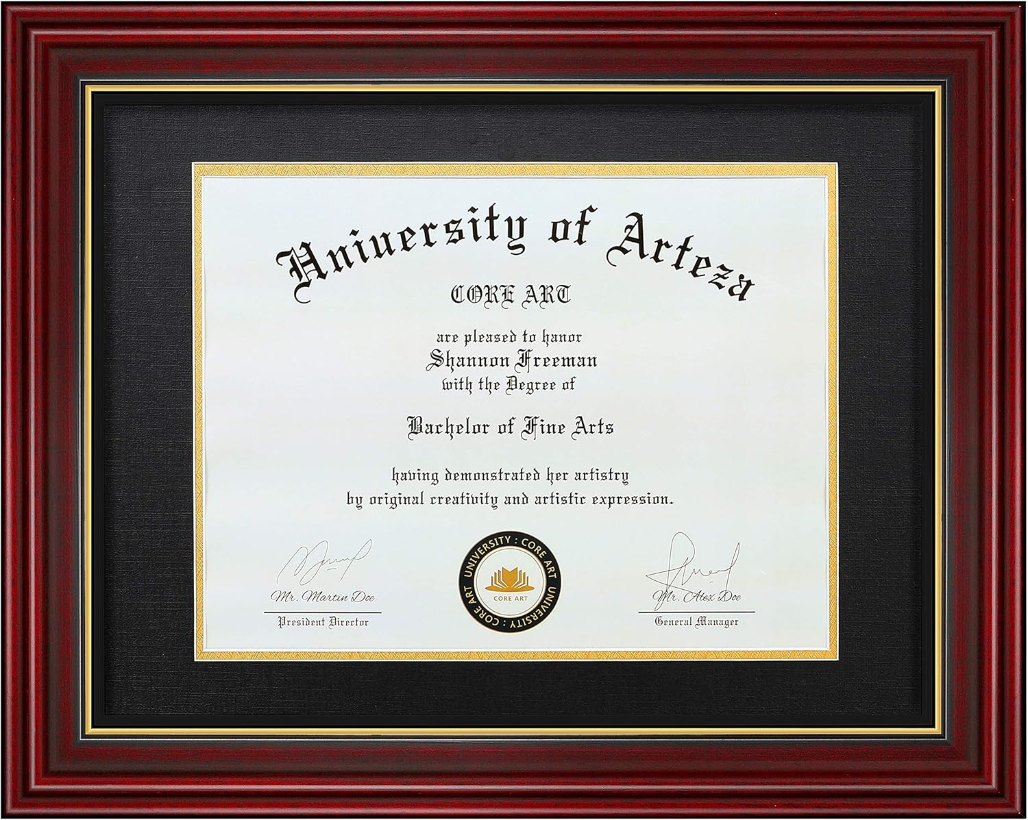 CORE ART 11x14 Diploma Frame for Certificates and Documents