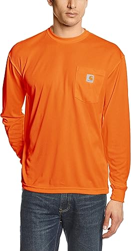 Carhartt Men's High-Visibility Long-Sleeve Pocket T-Shirt Review