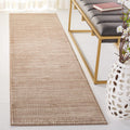 Vision Collection Runner Rug 2ft2ft x 12ft Light Brown - Durable