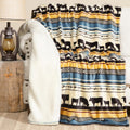 54 x 68 Sherpa Fleece Oversized Throw Blanket - Morning on The Farm