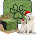 Qeils Reusable Dog Pee Pads 4 Pack - Super Absorbent, Leakproof