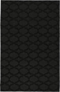 Garland Rug Sparta Non Slip Polypropylene 4 ft x 6 ft - Durable Black