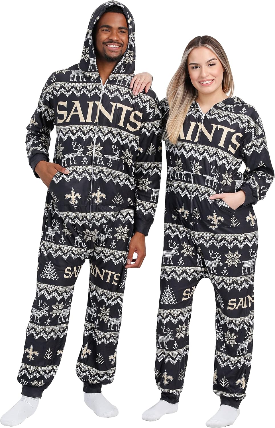 FOCO NFL Team Logo Pajamas One Piece Onsie for Ultimate Comfort