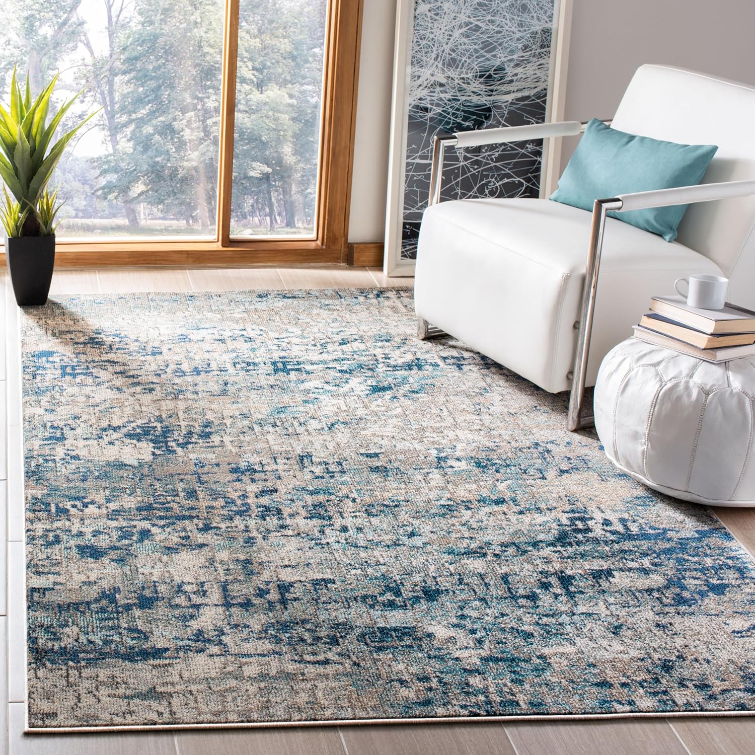 SAFAVIEH Madison Collection Area Rug - Modern Abstract Design