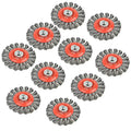 Aain 10 PCS 4 Inch Twist Knotted Wire Wheel Brush for Grinders