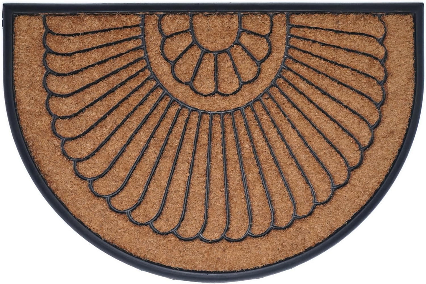 Calloway Mills Shell Coir and Rubber Heavy-Duty Doormat 24in x 36