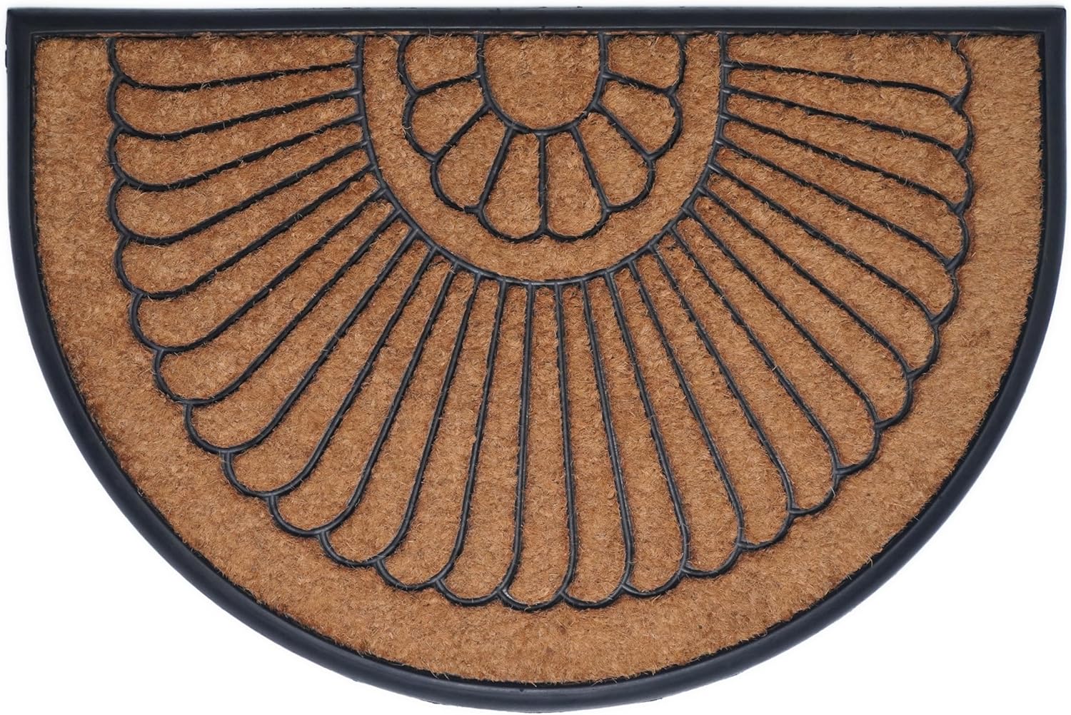 Calloway Mills Shell Coir and Rubber Heavy-Duty Doormat 24in x 36