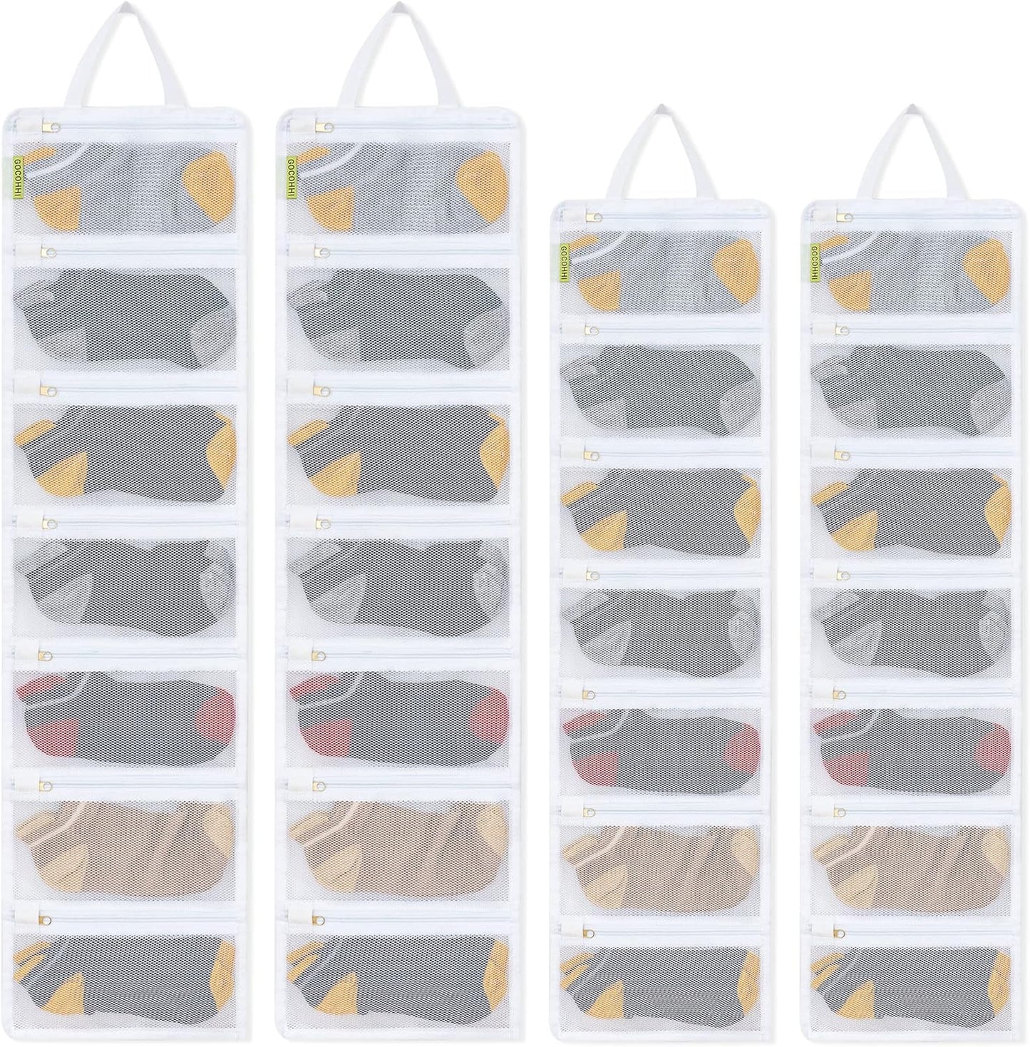 GOCOHHI Sock Laundry Bag - 28 Pocket Organizer