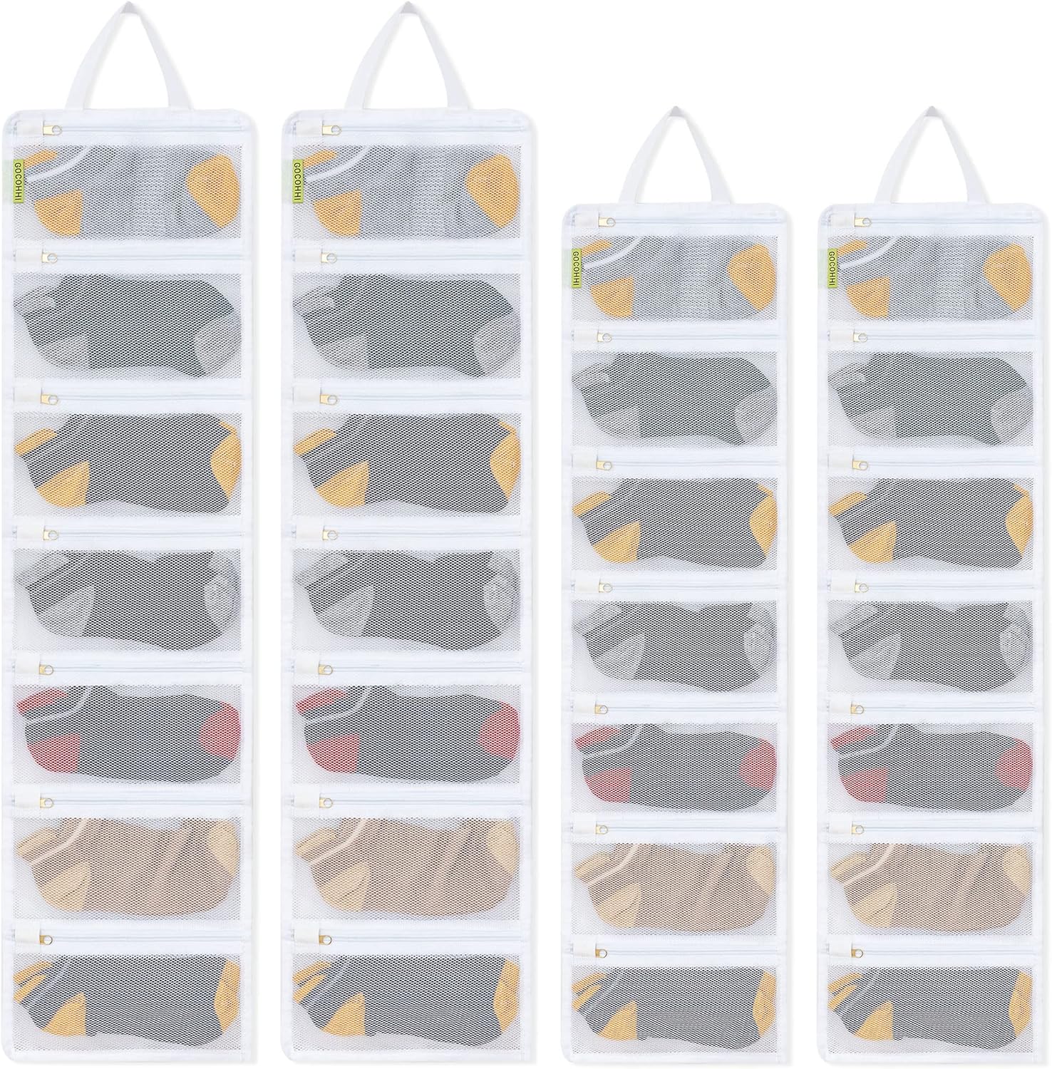 GOCOHHI Sock Laundry Bag - 28 Pocket Organizer
