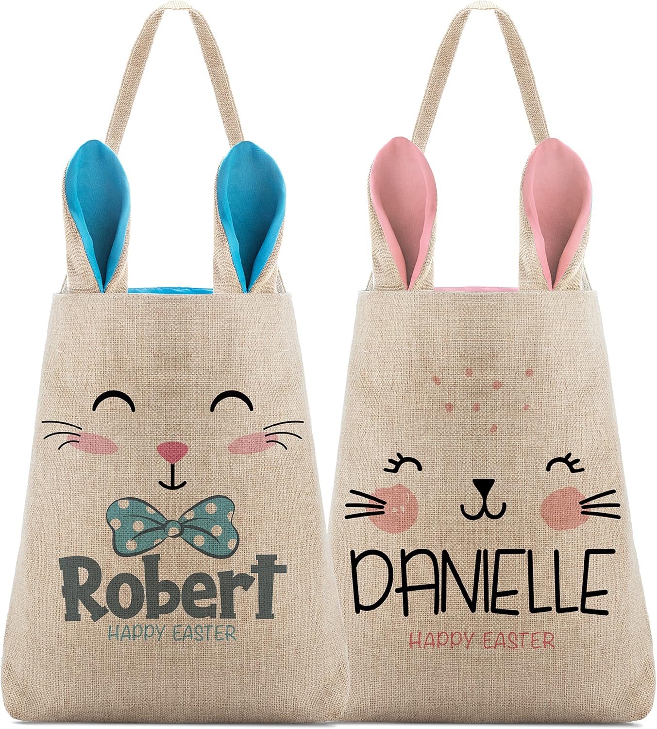 Personalized Easter Basket for Kids with Custom Name Options