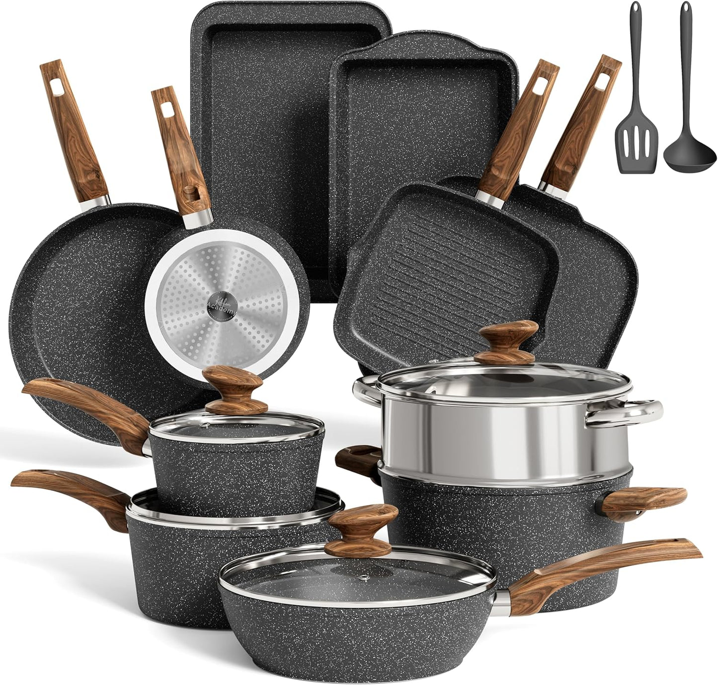 Non Stick Granite Cookware Set by MAISON ARTS for Every Kitchen